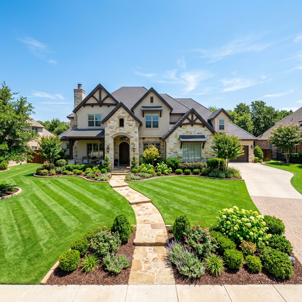 Help Grow Landscape lawn care and stepping stone design in Euless Texas